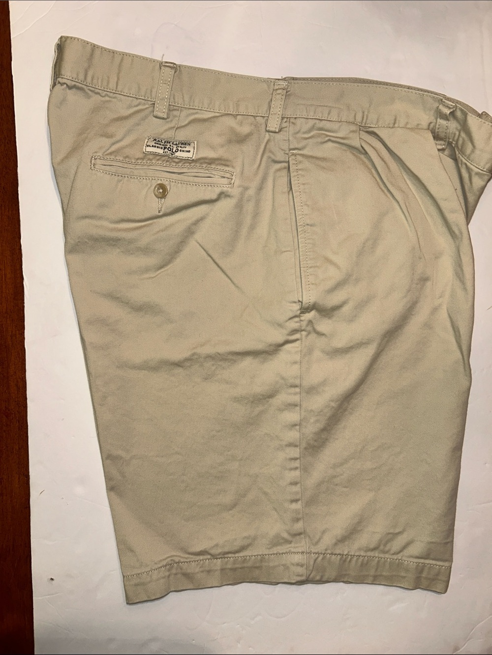 Ralph Lauren Tan Flat-Front Men's Shorts Size 38